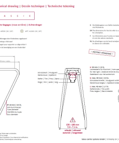 PORTE BAGAGE TUBUS FLY EVO BLACK 26-28" 7 PORTE BAGAGE TUBUS FLY EVO BLACK 26-28" -ÉQUIPEMENTS VELO Boutique de vente 40000