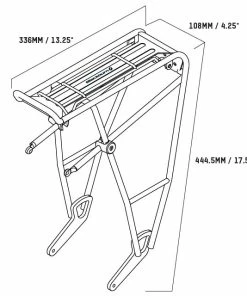 Porte Bagage BLACKBURN Grid Spring Clip Arrière -ÉQUIPEMENTS VELO Boutique de vente blackburn grid 3 spring clip rear rack dims