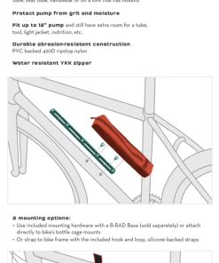 WOLFTOOTH PUMP BAG WOLF TOOTH B-RAD -ÉQUIPEMENTS VELO Boutique de vente capture d ecran 2020 07 16 a 16 01 57