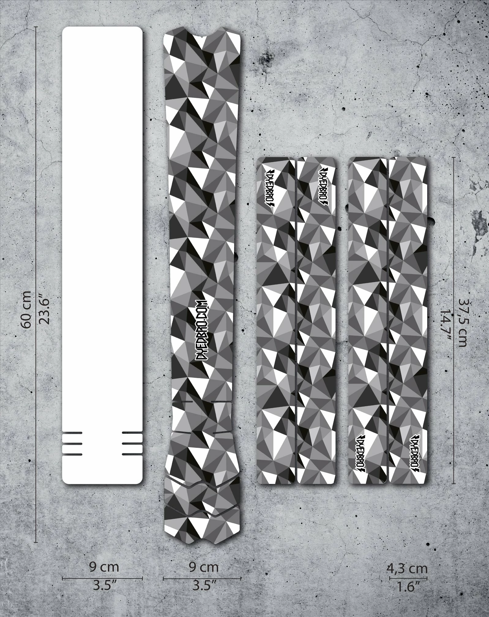 STICKERS DE PROTECTION DYEDBRO GEOMETRIC 8 STICKERS DE PROTECTION DYEDBRO GEOMETRIC – Image 6