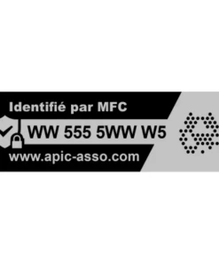 MFC ETIQUETTE DE MARQUAGE VÉLO HOMOLOGUÉE